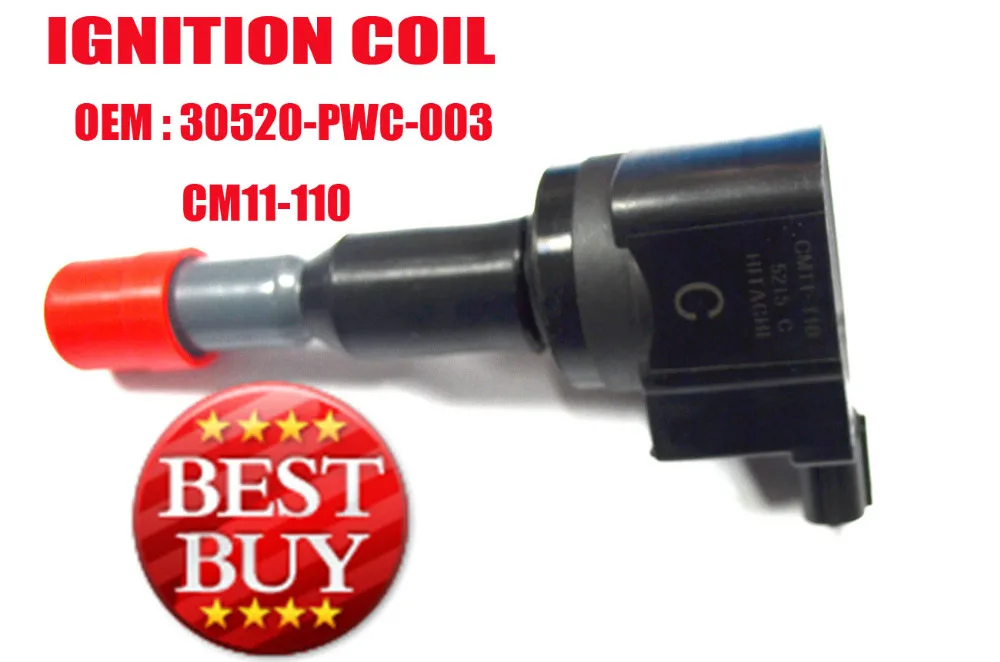 IGNITION COIL FOR HONDA FIT 1.5 CITY/FIT 30520 PWC 003 CM11 110 30520