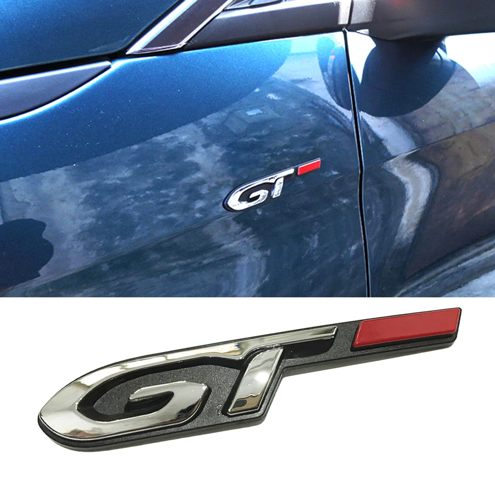 

1-20 pcs GT Line Badge Sticker For Peugeot 107 108 207 301 307 508 607 608 4008 4007 RCZ Car Styling Auto Body Fender Logo Decal