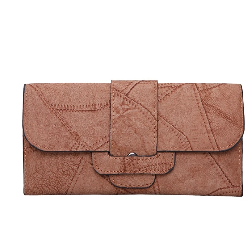 

Women's Frosted Wallet Two-piece Set Clutch Soft PU Leather Money Bag Women Female Vintage Card Holder Ladies Coin Purse