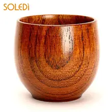 SOLEDI деревянная чашка кофе деревянная прочная мини-кружка для питья вина домашний Ресторан натуральный ручной работы чашка для сока домашняя кухня