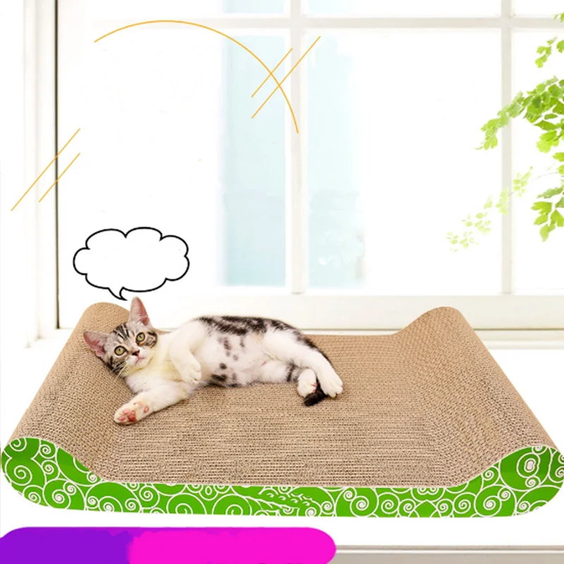 SMARTPET гофрированная бумага для домашних животных, Когтеточка для когтеточки, Когтеточка для задней части дивана, шлифовальные игрушки для ногтей, обучающие игрушки для кошек - Цвет: 325 green 70cm