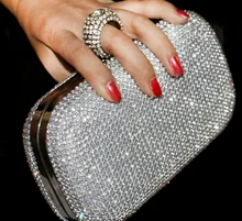Strass Designer Frauen Handtasche Partei Geldbörse Abend Hochzeit Handtasche Satchel mit Kette