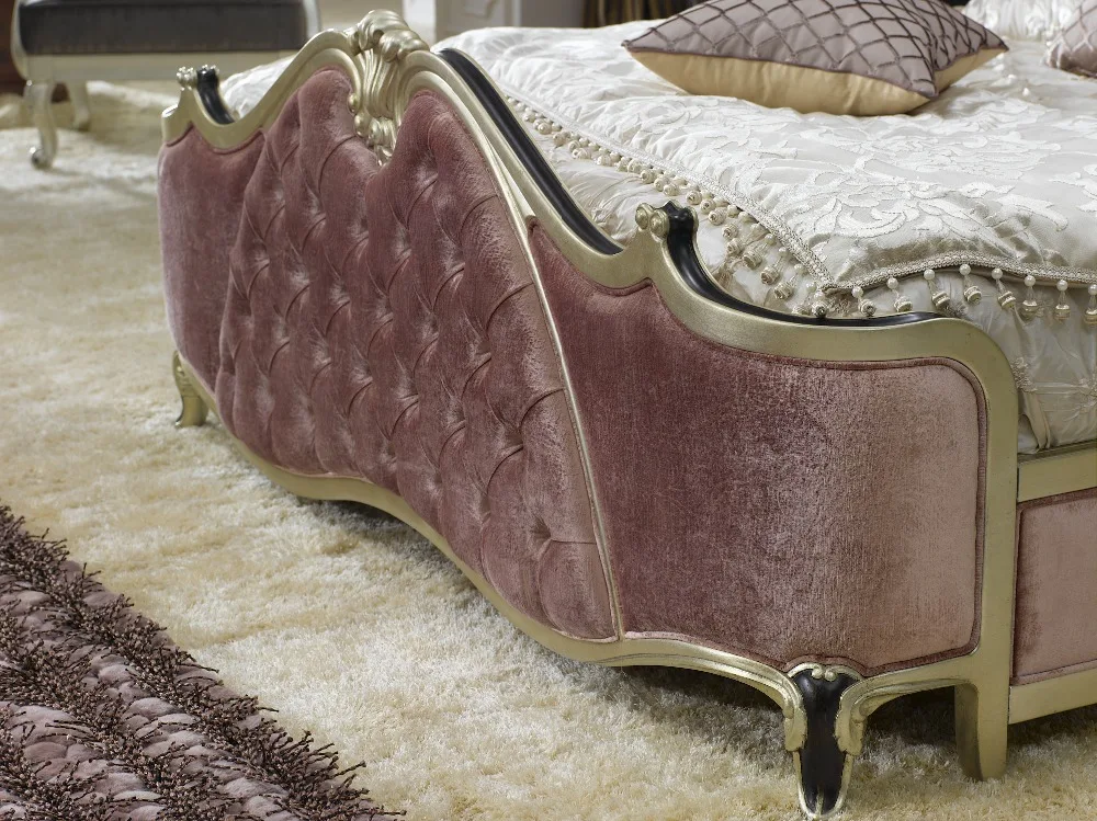 Классическая кровать в французском стиле комплект мебели для комнаты|bed room furniture
