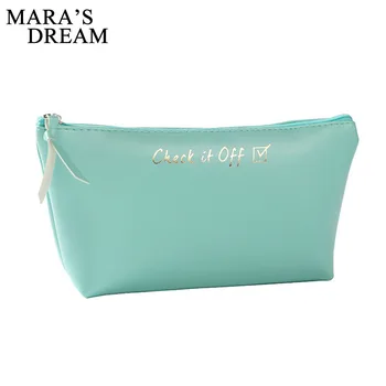 

Mara's Dream Women Cosmetic Cases Portable waterproof quality PU leather Women wash bag storage bag fashion casual Cosmetic bag