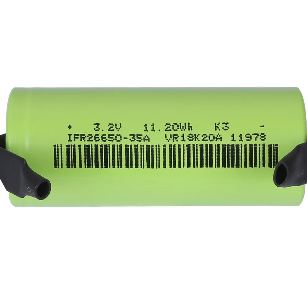 3500mAh lifepo4 26650 35A 3,2 V аккумуляторная батарея 10А скорость разряда 11.2Wh с никелевым листом сменная батарея