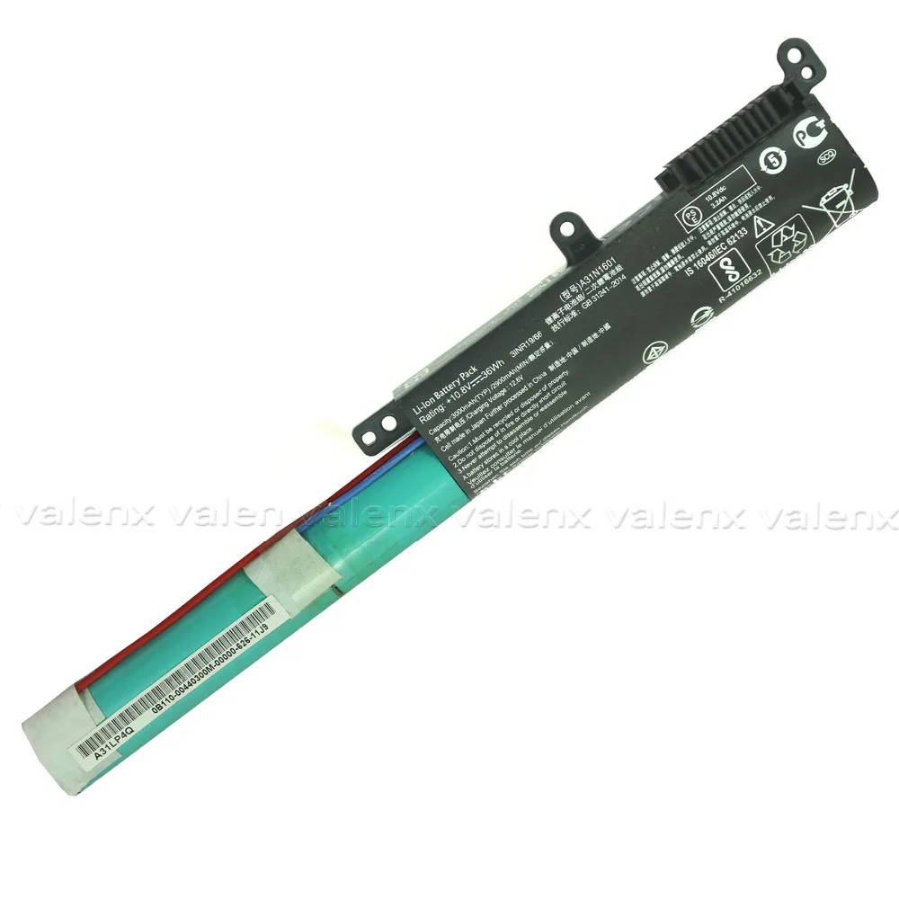 10.8V 36wh OEM A31N1601 Laptop Battery For ASUS VIVOBOOK X541 X541U X541SA X541SC X541UV R541UA R541UA-RB51 F541UA