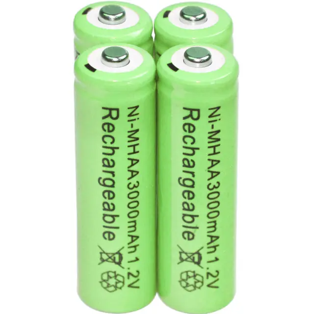 HR6 Lot de 8 Piles Rechargeables Ni-MH AA 300 mAh pour Lampes solaires  d'extérieur de Jardin pré-chargées : : High-Tech