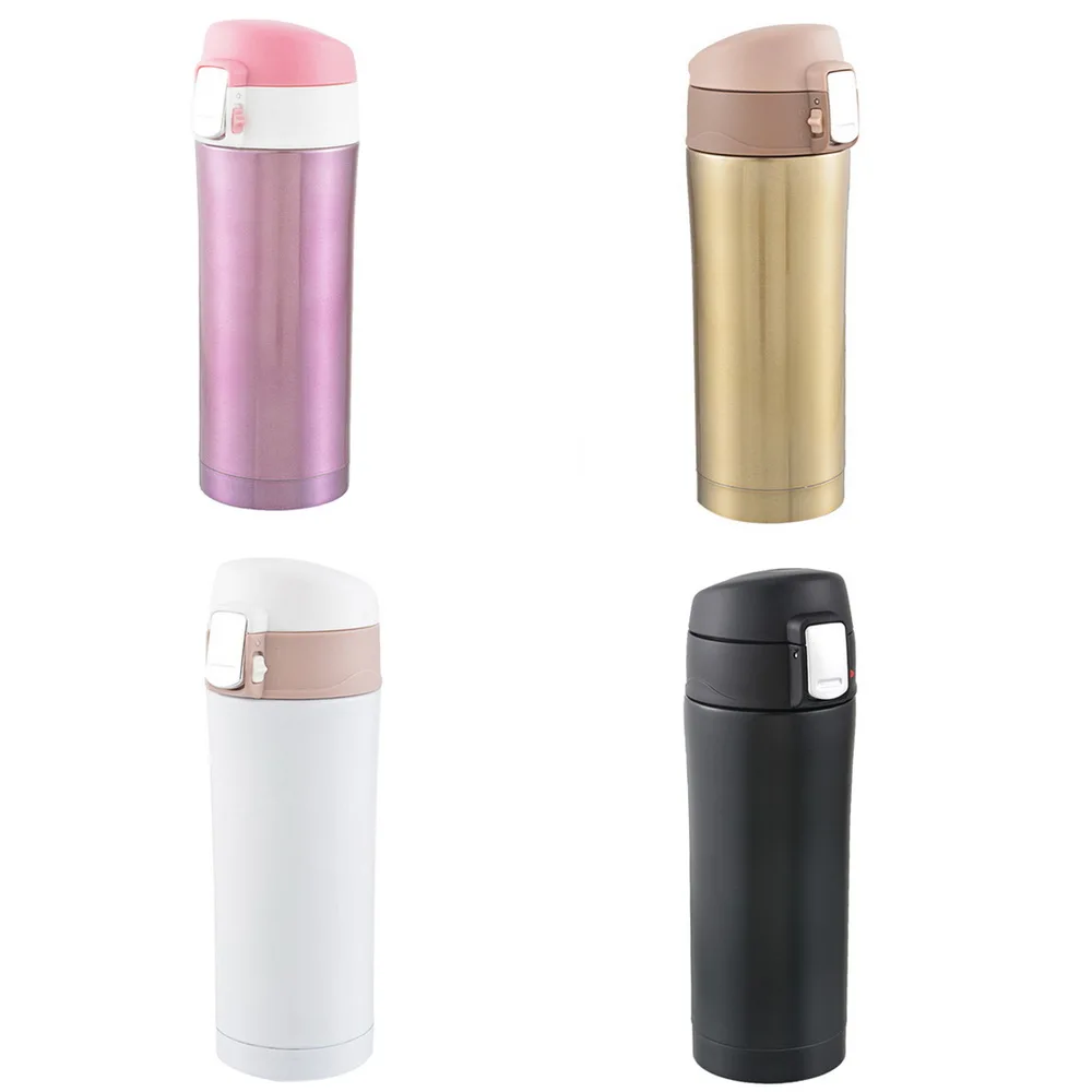 Hoomall Portable Stainless Steel Thermos Top Quality Bounce Cover Vacuum Flask Insulated Thermo
