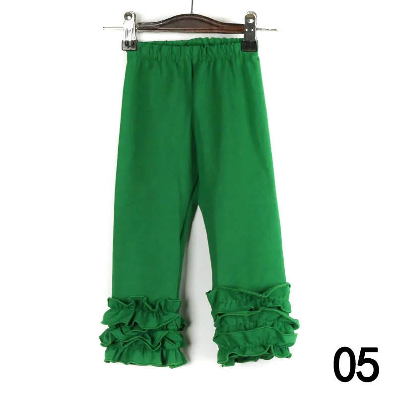 От 6 месяцев до 6 лет, штаны для девочек Рождественские цвета, красные, зеленые, длинные ледяные гетры с оборками для kdis, одежда с эластичной резинкой на талии в стиле пэчворк - Цвет: C05