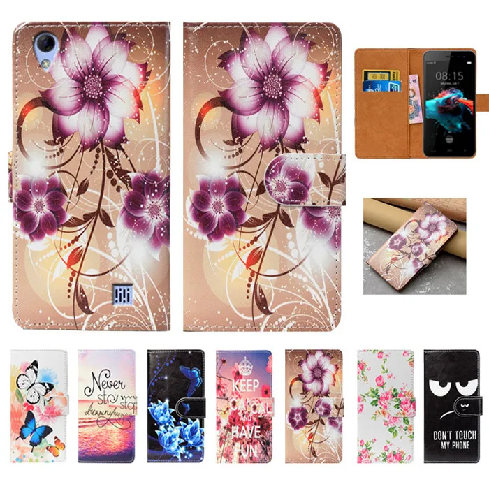 

For HomTom HT16 HT16 Pro Case High Quality Pu Leather 5.0" Flip Wallet Case Back Cover Book Case For HomTom HT16 HT16 Pro Cases