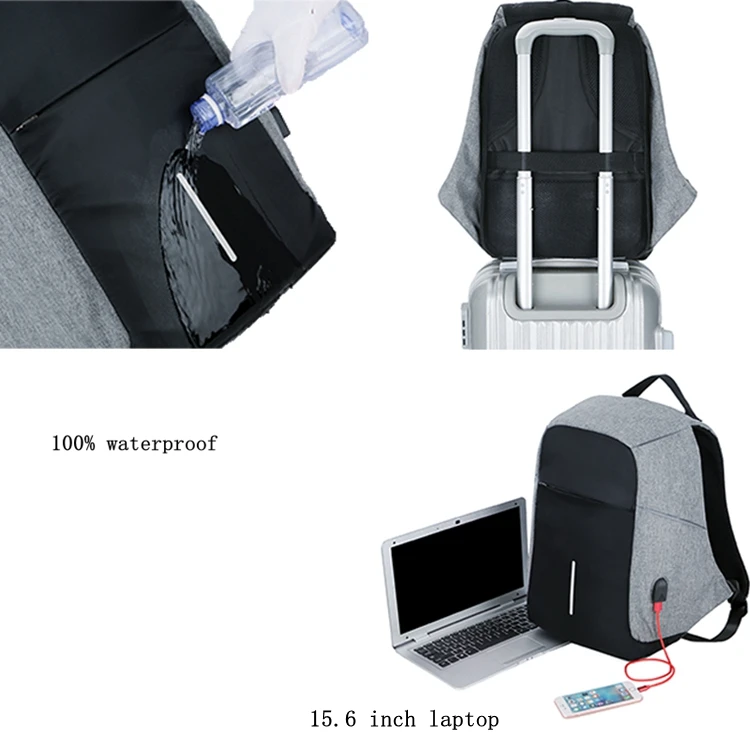 Дропшиппинг, мужской рюкзак с защитой от кражи, usb зарядка 15,6, рюкзак для ноутбука, многофункциональный водонепроницаемый рюкзак для путешествий, женская школьная сумка