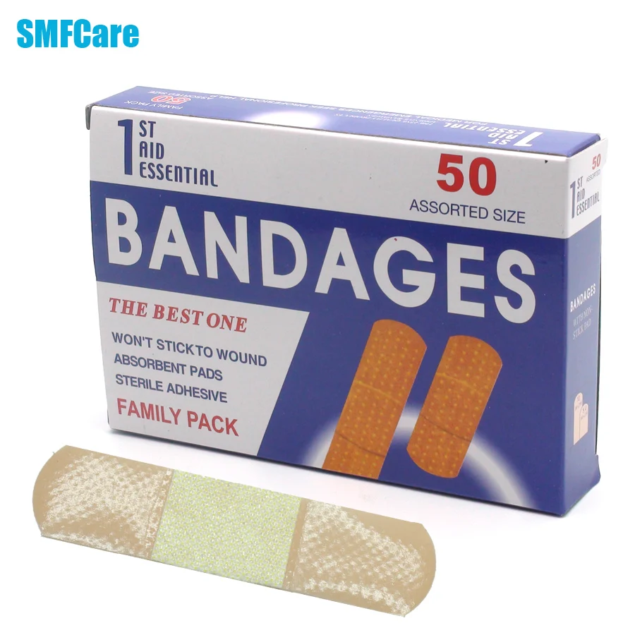 50pcs/1Box First aid bandage hemostatic medical disposable waterproof