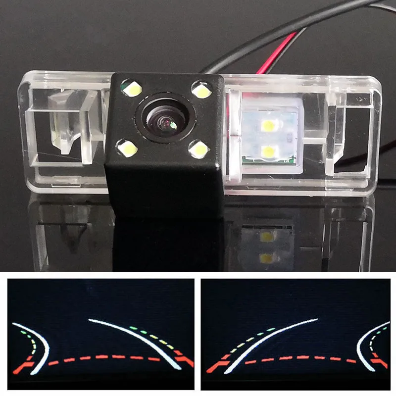 Интеллектуальная динамическая траектория треков Автомобильная камера заднего вида для Nissan Sunny Armada Juke Patrol X-Trail Qashqai Pathfinder Note - Название цвета: Dynamic Trajectory