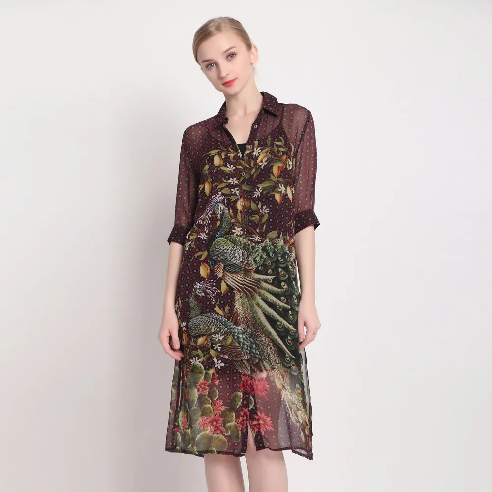 handel 100Chiffon Neue Gro Druck Kleid Fabrik F direkt mit Blumen Kleid Herbst Frauen rderung 02 04 Sommer 01 Camisole sQthrCxd