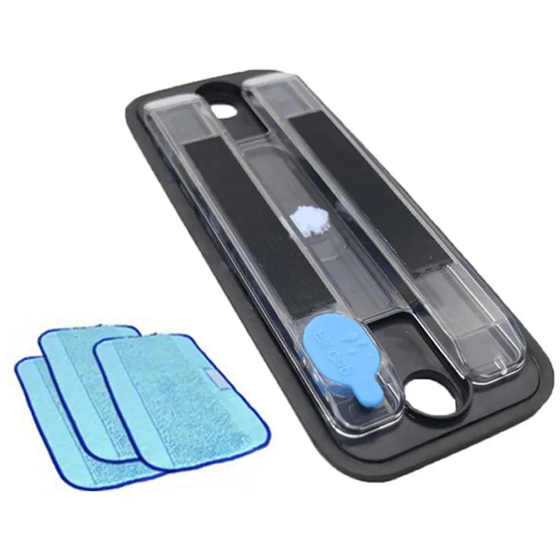 1x мокрой лоток + 3 xWet Pro Clean Mopping ткань для iRobot Braava 380 т 5200 Mint5200C 4200A 4205|Запчасти