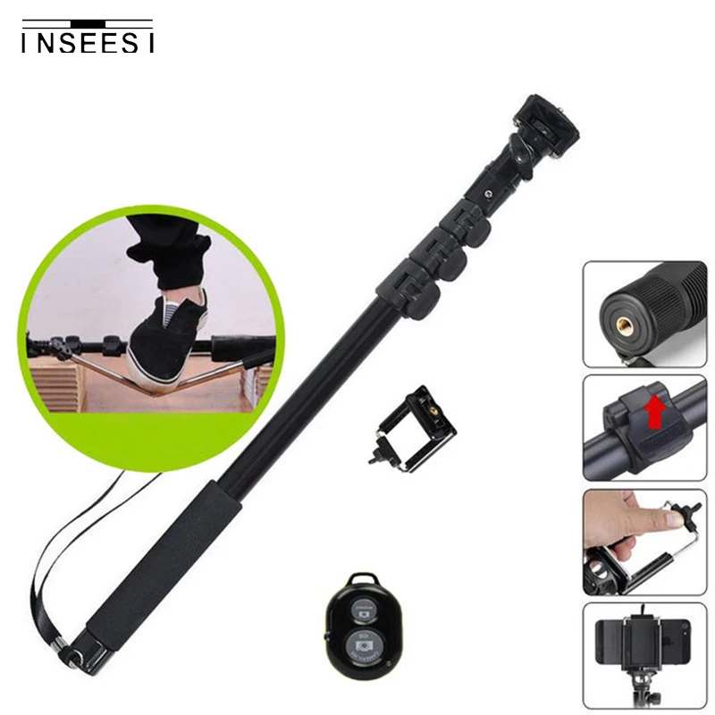 

For Gopro Hero4/3 SJCAM SJ5000 SJ6000 SJ7000 Canon Nikon Sony Digital Camera Yunteng 188 Handheld Selfie StickTelescopic Monopod