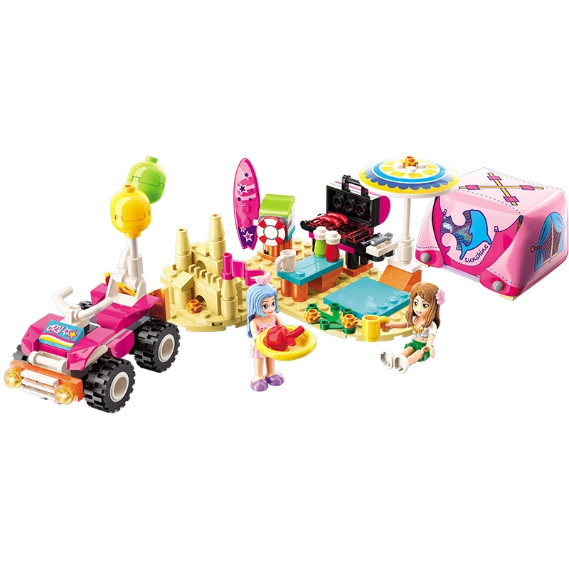 202 шт. детские строительные блоки игрушки Совместимые с городскими LEGO friends