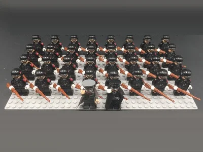 

World War II German Master original diy Blocks educational toy swat police military weapon accessories Compatible Mini figures