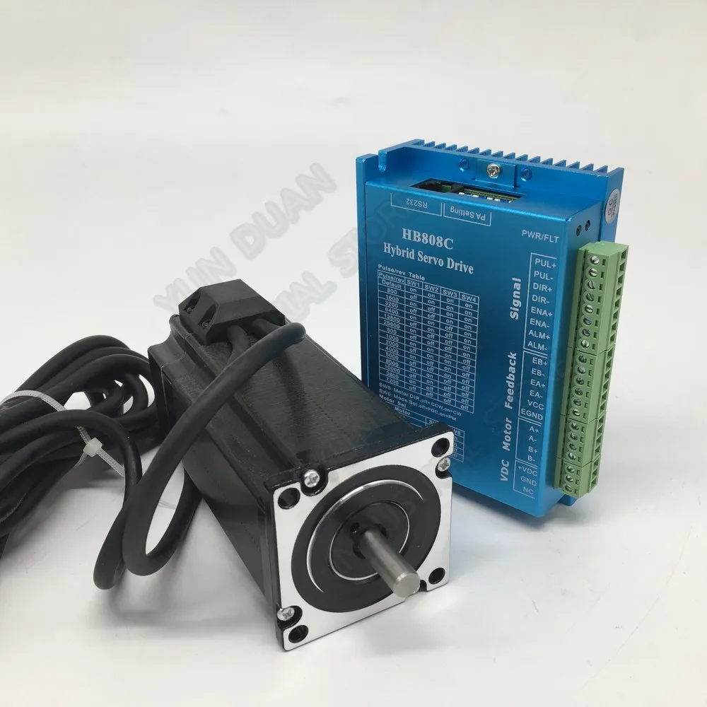 Nema24 3Nm DSP Closed-Loop Stepper Motor 2PH Hybrid Servo Driver Kit CNC Router