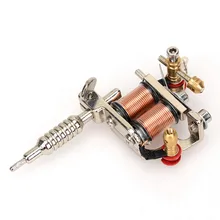2016 GS100 Fashion Mini Gun Tattoo Machine Pendant Toy with Chain Golden Silver Hot sale