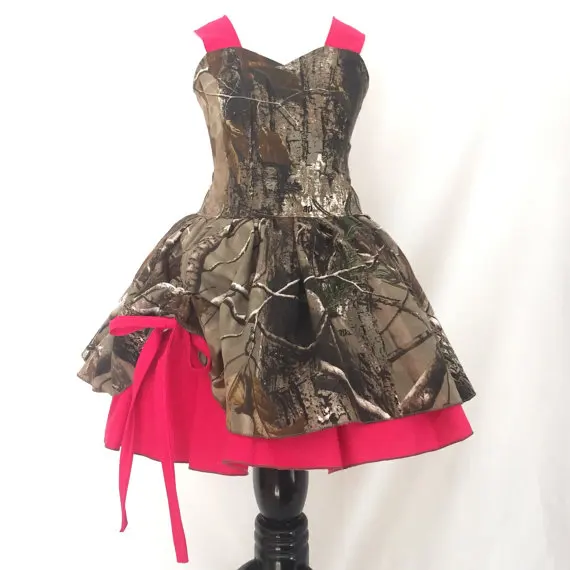 

camo flower girl dresses for wedding camouflage baby girl party dress custom make free shipping