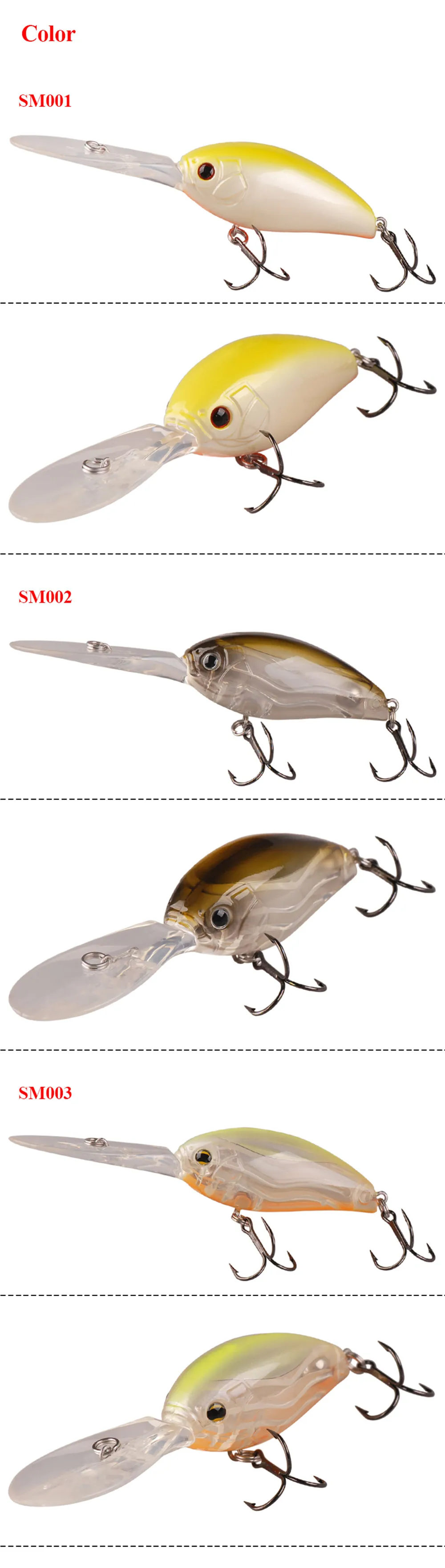 Inteligente Isca 63mm 19.2g Crankbaits Flutuante Bola
