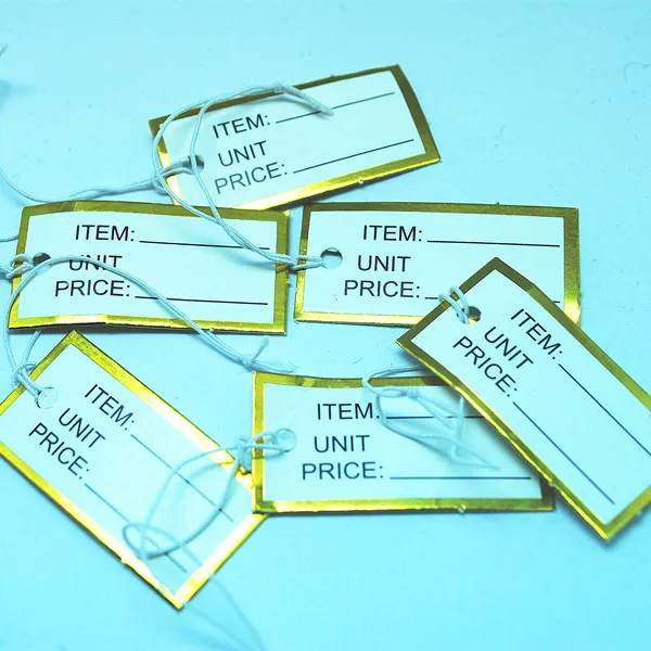 1000pcs Wholesale tags price labels for jewelry packaging display paper 