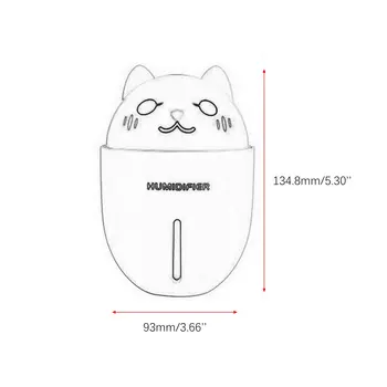 

3 in 1 Cute Air Humidifier Mute Desktop USB Charging Mini Air Purifier With Night Lamp