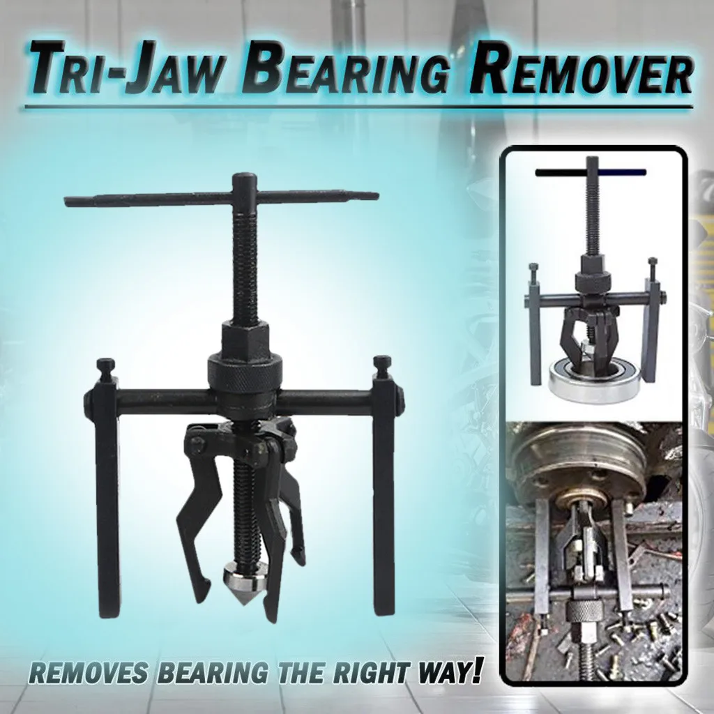 

3-Jaw Pilot Inner Bearing Puller Tool Bushing Gear Extractor Motorcycle 12-38mm Strong toughness strong and durable#1972