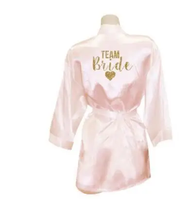 New Bridesmaid Robes Robes Bridal Robes Light Pink Satin Robe Bridesmaid Robes Wedding