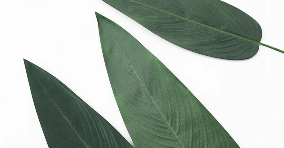 HMEOT искусственные зеленые большие бамбуковые листья, искусственные зеленые растения, листья зелени для отеля, офиса, украшения дома, искусственный цветок