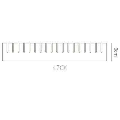 Регулируемый шкаф разделитель ящика хранения Хлопушка ящик с сеткой Разделитель бытовой для нижнего белья бюстгальтер носки Органайзер - Цвет: 9CM X 47 CM