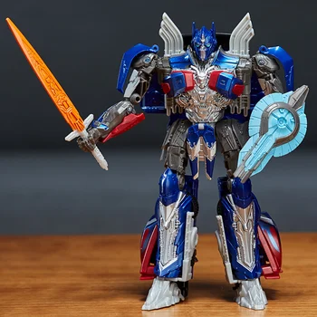 

Original 18cm Transformation The Last Knight Optimus Prime Grimlock Megatron VOYAGER Robot Car Plastic Action Figure Toys