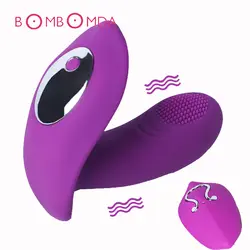 Носимых страпон дилдо G spot вибратор для женщины Вибрационный трусики для женщин вибрации беспроводной Дистанционное управление