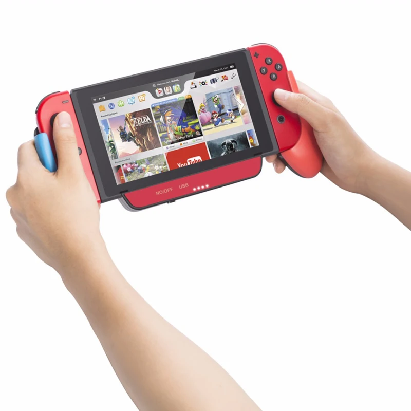 Портативный зарядки Батарея Ёмкость для Nintendo Switch NS Joy Con Мощность групповой