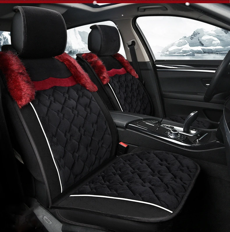 winter warm plush flocking seat cover 39