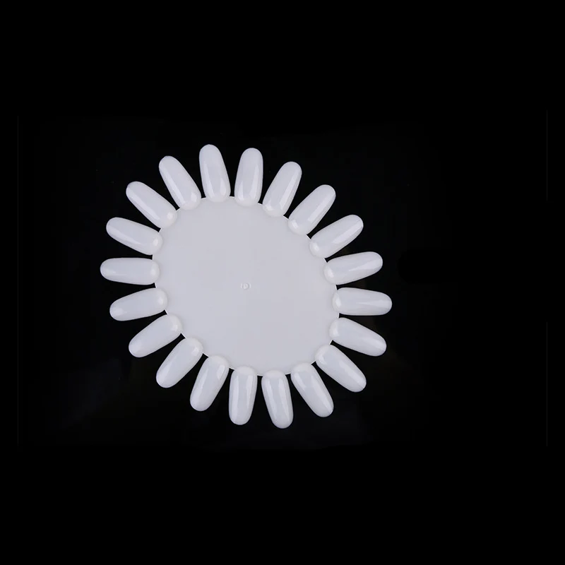 1 Set Falsche Nagel Tipps Sunflower Klar Falsche Nagel Fan Natur Nagel Kunst Runde Volle Abdeckung Display Praxis Werkzeuge Gefälschte nägel Maniküre