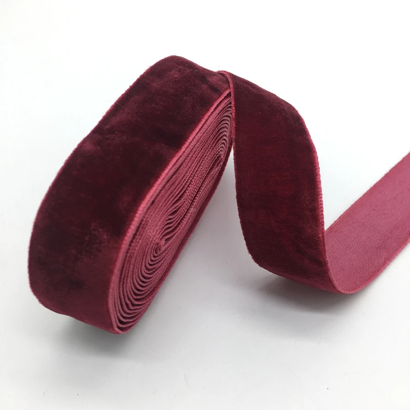 

3 Yards 3/4"(20mm) Velvet Ribbon Wedding Party Decoration Handmade Ribbon Gift Wrapping Hair Bowknot DIY Christmas Ribbon #Red