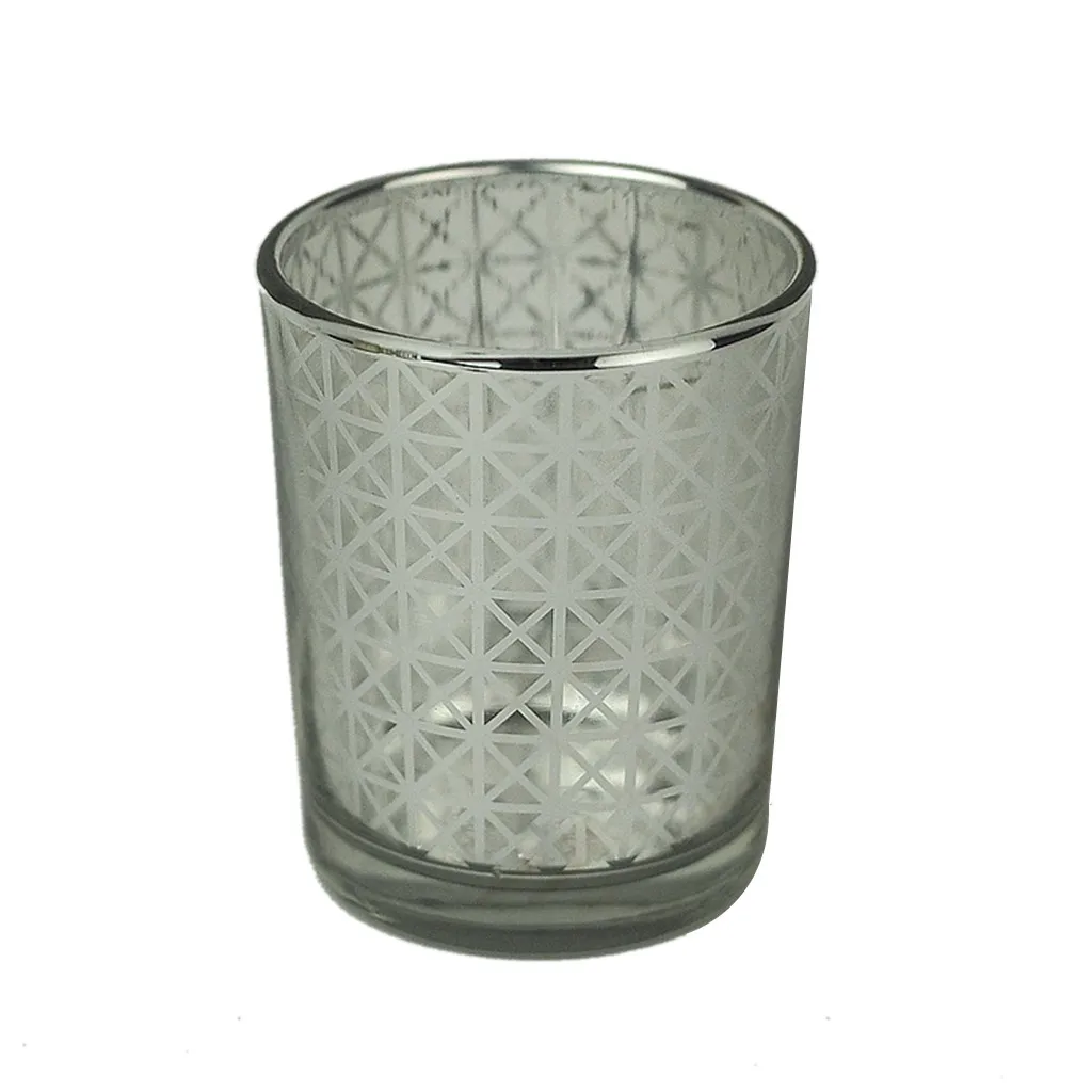 HSU Mercury glass Votive Tealight подсвечники для свадеб Хрустальный подсвечник для вечеринок и свечи для домашнего декора стенд - Цвет: D