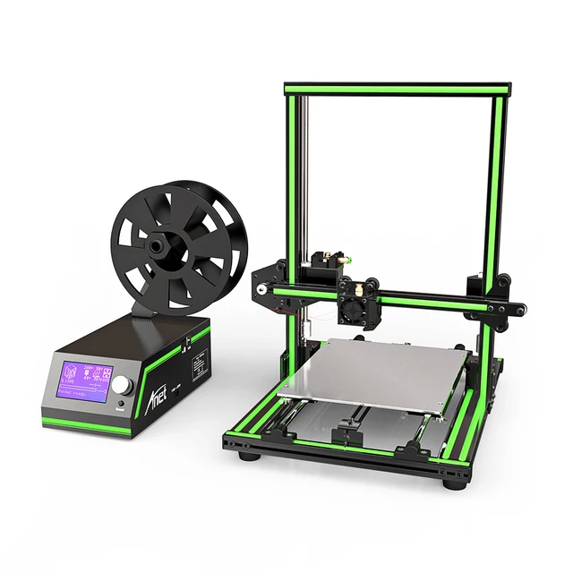 Best Price Original Anet E10 3D Printer Set DIY 220*270*300mm 0.4mm Nozzle LCD Screen 3D Desktop Printing Aluminum Frame PLA Plastic Gift