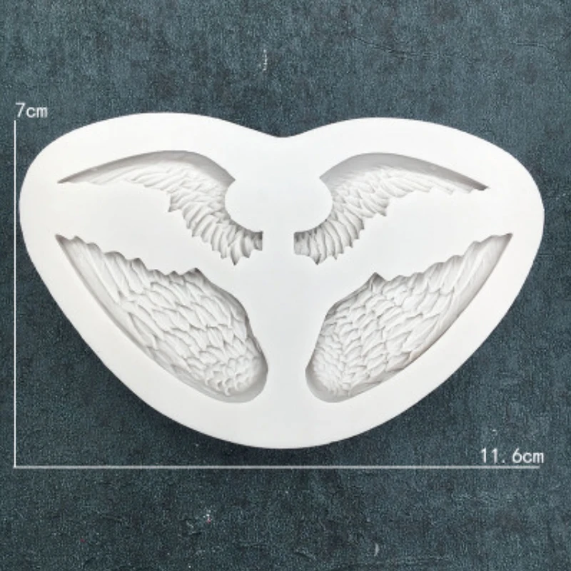 Крылья Ангела силиконовая форма помадка форма для украшения торта инструмент для шоколада, Gumpastes плесень, Sugarcraft, кухонные гаджеты