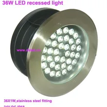 DHL! Нержавеющая сталь 36 Вт светодиодные утопленный подводный светодиодный свет, светодиодный прожектор, IP68, D280mm, DS-11S-11-36W, 24 V DC