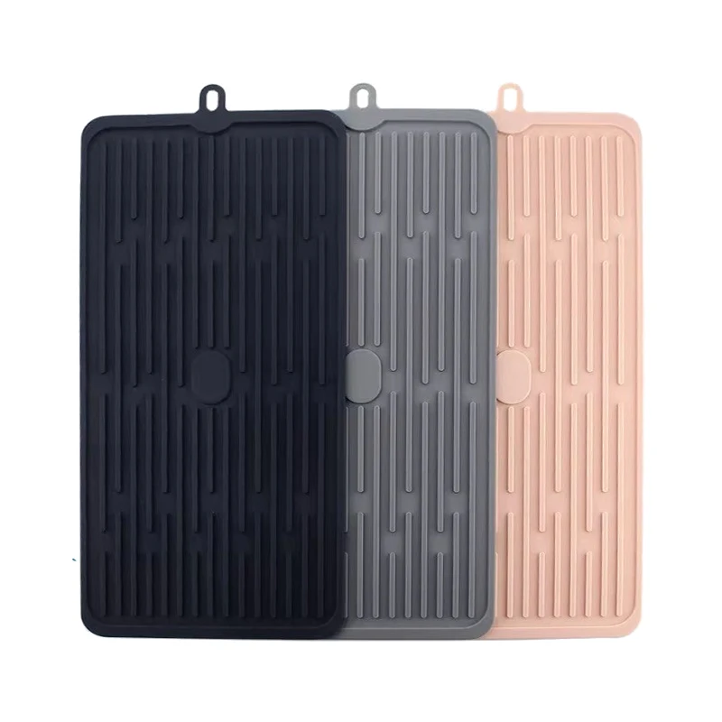 

Silica Gel Dish Drainer Tray Kitchen Large Sink Drying Rack Worktop Storage Rack Organizer Kitchenware Cutlery Drip Plate