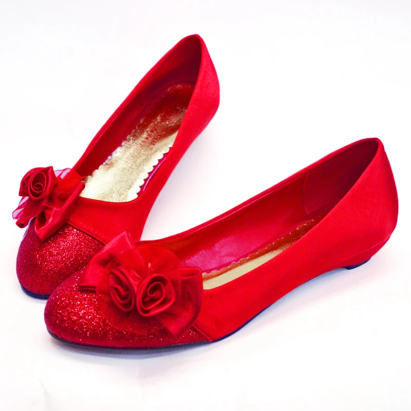 comfortable flat bridal shoes