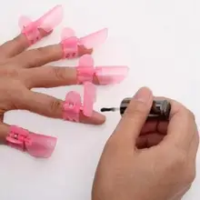 10 шт. Cyprustech-10x розовый маникюр палец дизайн ногтей советы покрытие лак щит P Aug 26