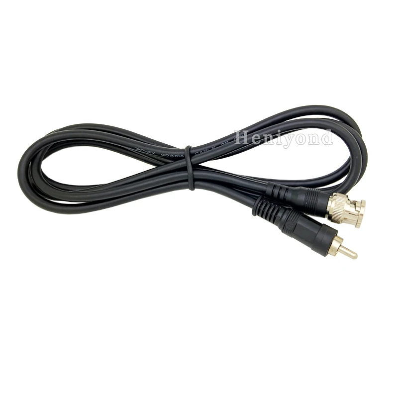 1M Adapter BNC plug male to RCA PAL male 100cm cable for CCTV video audio M/F