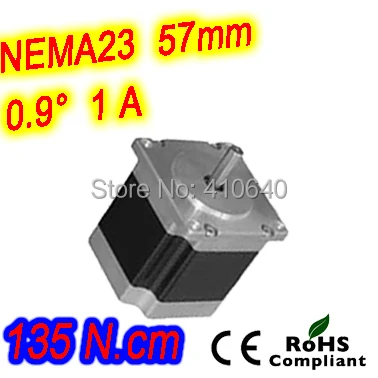 

12 pieces per lot high torque step motor 23HM30-1006S L 76 mm Nema 23 with 0.9 deg 1 A 135 N.cm and unipolar 6 lead wires