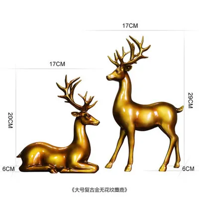 

European style ancient ways and the deer set up the home decoration living room TV study office decoration wedding gift crafts
