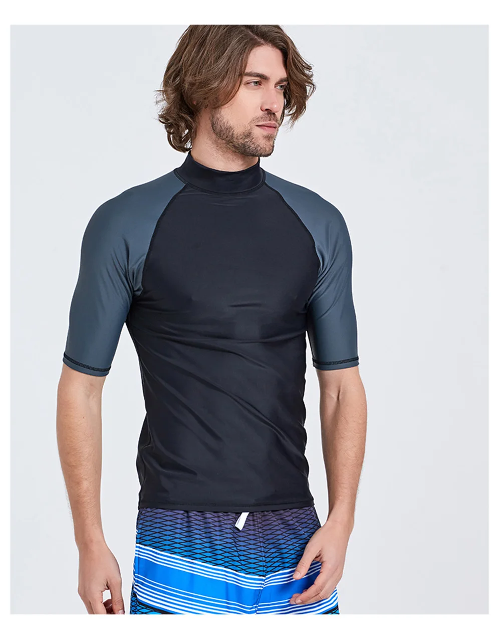 Профессиональный Лето Рубашка с короткими рукавами Плавание одежда для серфинга Костюмы водолазные костюмы рубашка Плавание гидрокостюм