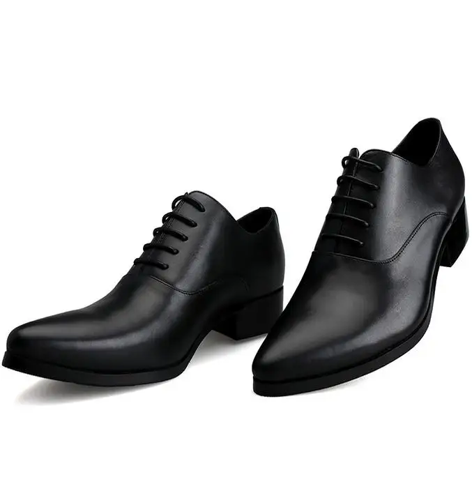 Aliexpress New Mens Genuine Leather Dress Shoes Fahsion Aliexpress New Mens Genuine Leather Dress Shoes Fahsion Pointed Toe Lace Oxford Black Wedding Men Career Work Business Casual From